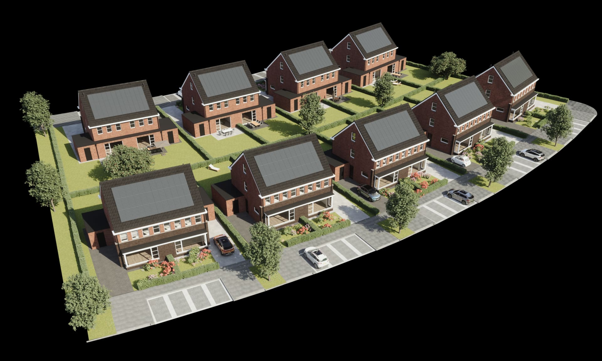 Verkoop 18 twee-onder-een-kapwoningen Berghorst fase 2